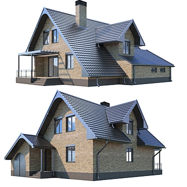 Cozy Neighbor Home 3D model image 1 