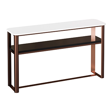 Elegant Uvan Art Console 3D model image 1 