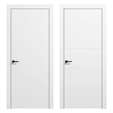 Sleek Volhovec LINEA Doors 3D model image 1 