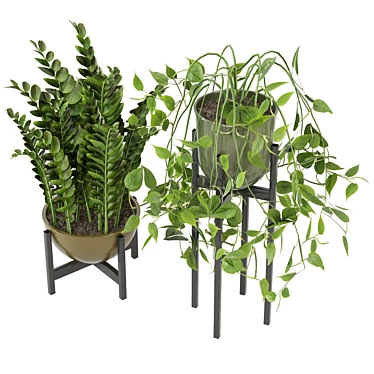Ferm Living Bau Pot Large - Set 0076: Stylish Indoor Plants 3D model image 1 