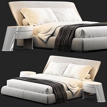 Giorgetti Altea Bed: Timeless Elegance for Dreamful Nights 3D model image 1 