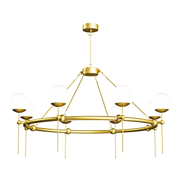 Elegant Montview Chandelier: OL1596 3D model image 1 