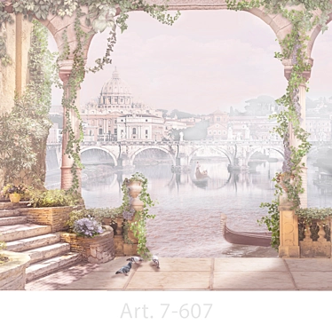 Title: Venetian Dreams Wall Mural 3D model image 1 