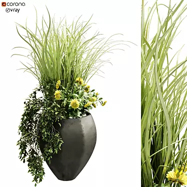 Modern Indoor Plant Set 3D model image 1 