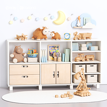 Wooddini "Валинор" Nursery Set 3D model image 1 