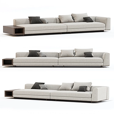 Sleek and Stylish Minotti Sofa 3D model image 1 