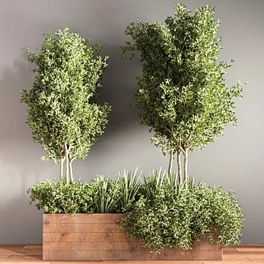 Sleek Indoor Plant Stand 24 3D model image 1 