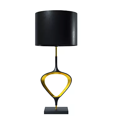 Elegant Crete Copper Table Lamp 3D model image 1 