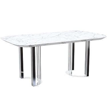 Modern Boston Dining Table 3D model image 1 