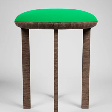 Title: Modern Ergo Stool 3D model image 1 