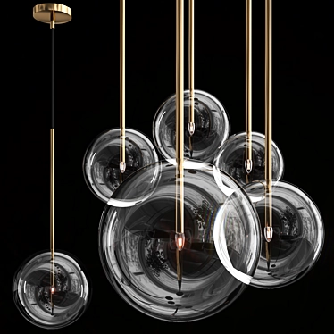 Ethereal Glass Luminaires 3D model image 1 