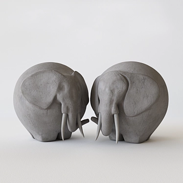 Majestic Elephant Sculpture 3D model image 1 