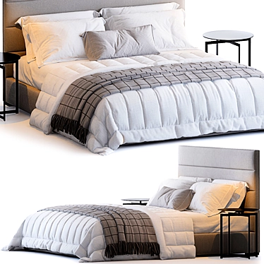 Restoration Hardware Modena Bed 3D model image 1 