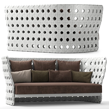 Canasta Sofa - Italian Elegance for Your Home 3D model image 1 