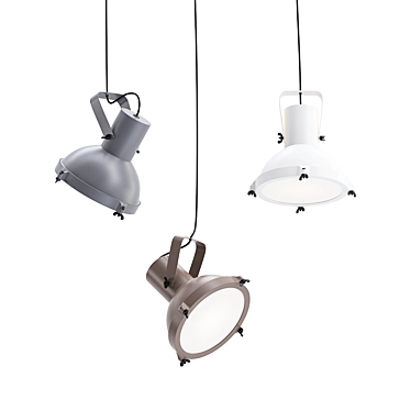 Modern Swivel Pendant Lamp 3D model image 1 