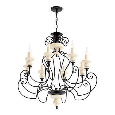 Empire Triumph 8 Light Chandelier 3D model image 1 