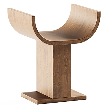 Sleek and Chic Marko Stool 3D model image 1 