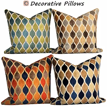 Elegant Pillow Set 613 3D model image 1 