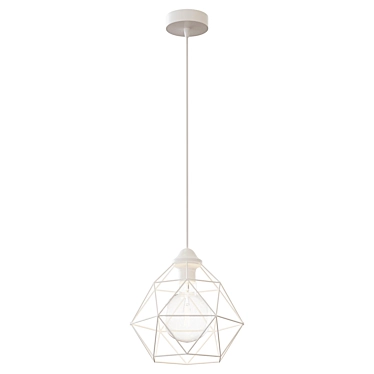 Tara White Chandelier: Elegant Lighting Bliss 3D model image 1 