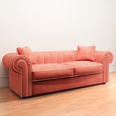 Modern Chester Sofa 3D model image 1 