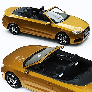 Exhilarating Audi C3 Convertible 3D model image 1 