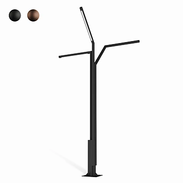 Sleek Palo Alto Outdoor Illumination 3D model image 1 