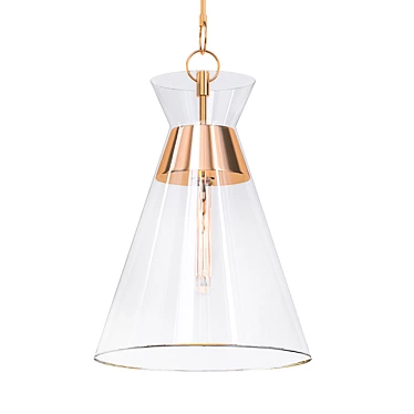 Chapman Brass Pendant Light 3D model image 1 