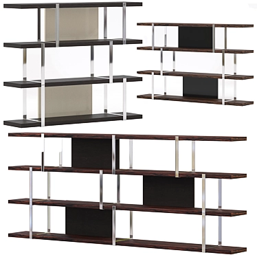 Elegant Dalton Bookcase - Minotti 3D model image 1 