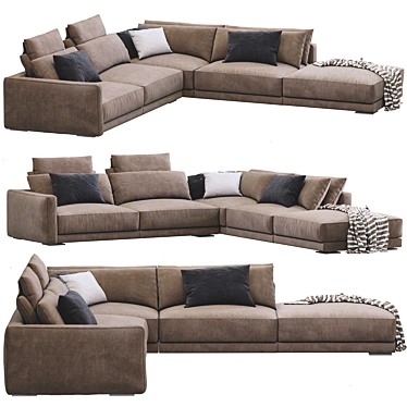 Bristol Sofa: Sleek and Stylish 3D model image 1 