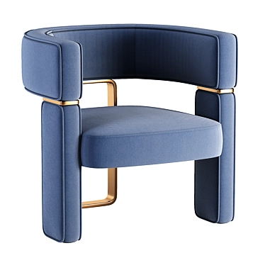 Modern Braselet Armchair Replica 3D model image 1 