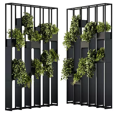 EcoDivider: Botanical Wall Panel 3D model image 1 