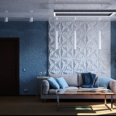 Elegant Serenity: Sophisticated Interior 3D model image 1 