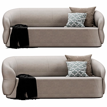 Modern Ditre Clip Sofa: Stylish, Versatile Design 3D model image 1 