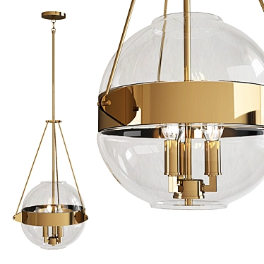 Atrio Pendant Light: Sleek and Modern 3D model image 1 