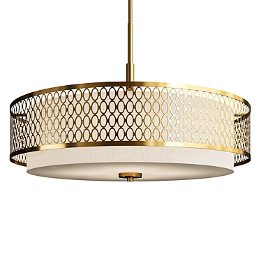 Elegant Jules Pendant Light 3D model image 1 