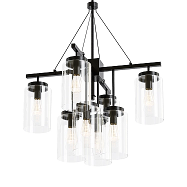 Industrial Oasis Outdoor Chandelier 3D model image 1 