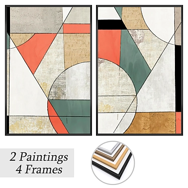 Versatile Set of Wall Paintings 3D model image 1 