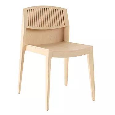 Elegant ISA 140L Chair: Martínez Design 3D model image 1 