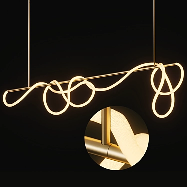 Tracer Bar II: Stylish Ceiling Light 3D model image 1 