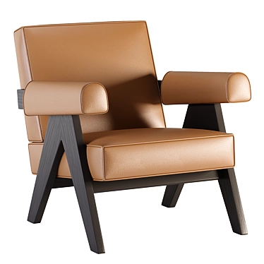Cassina Armchair: Modern Comfort for Your Space 3D model image 1 