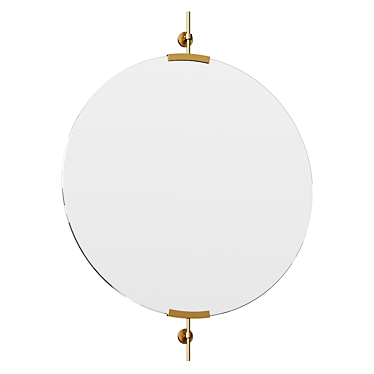 Industrial Floating Wall Mirror 3D model image 1 