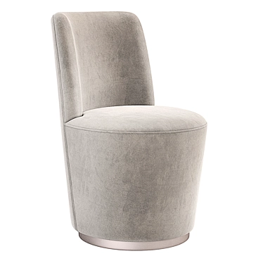 Swivel Velvet Dining Chair 3D model image 1 