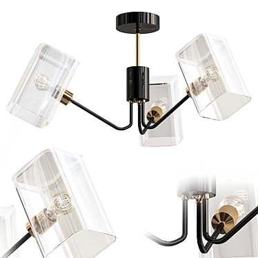 Modern Ceiling Chandelier: Wedo Light 3D model image 1 