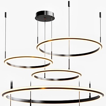 Elegant VISIT Pendant Light 3D model image 1 