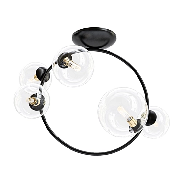 Modern IONA Octo Ceiling Light 3D model image 1 