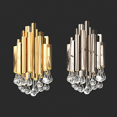 Elegant Trump Wall Sconce 3D model image 1 