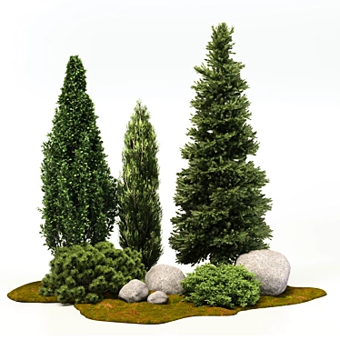 Tall Outdoor Plant: 7m Height 3D model image 1 