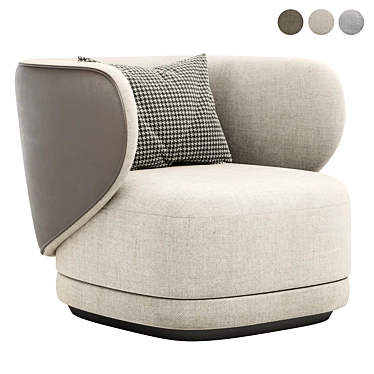 Cosmo HAP Armchair: Contemporary Elegance for Your Space 3D model image 1 