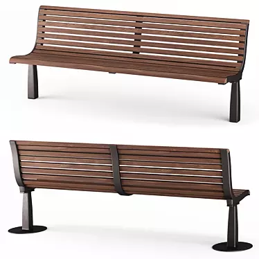 Outdoor Bench: Sk.20 3D model image 1 