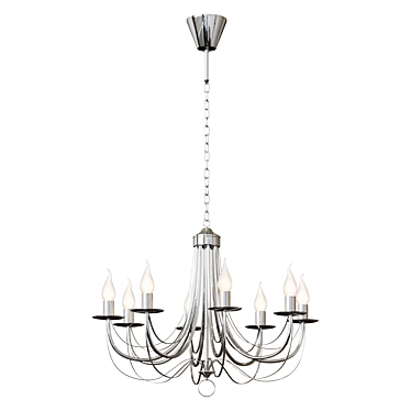 Elegant Noella Chandelier by VITALUCE 3D model image 1 